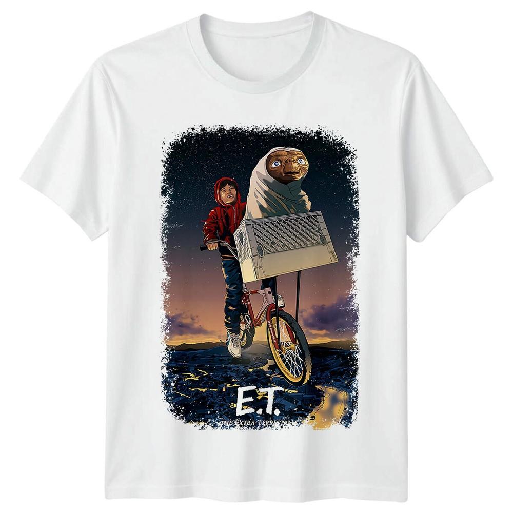Et The Extraterrestrial 1982 Movie Poster Inspired Tshirt Retro Tee Unisex