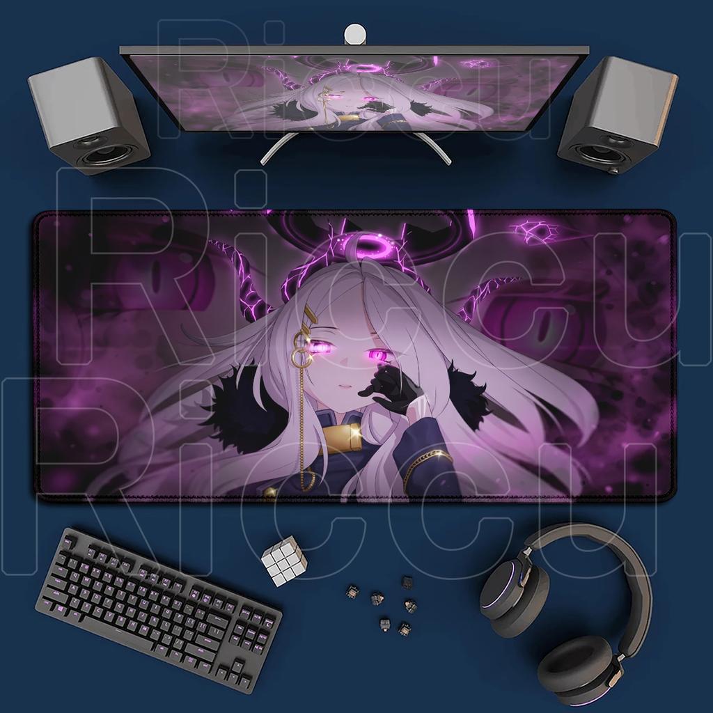 Game Blue Archive Kawaii Sorasaki Hina Mousepad Non-slip Computer Keyboard Mat Large PC Rubber Accessories Office Cabinet Carpet