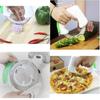 Round Shape Kitchen Cutter With Pp Handle And 420 Stainless Steel For Slicing Meat Vegetables