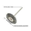 Brosse roue de polissage à fils d'acier métal laiton 10pcs-3mm, brosses pour perceuse outils fil inoxydable métallique