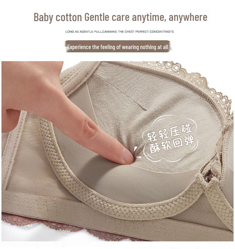 Damen Push-Up Spitzen-BH Set: Ohne Bügel, Verdickte Unterstützung, Verstellbare Seiten, Verbessert kleine Brust.