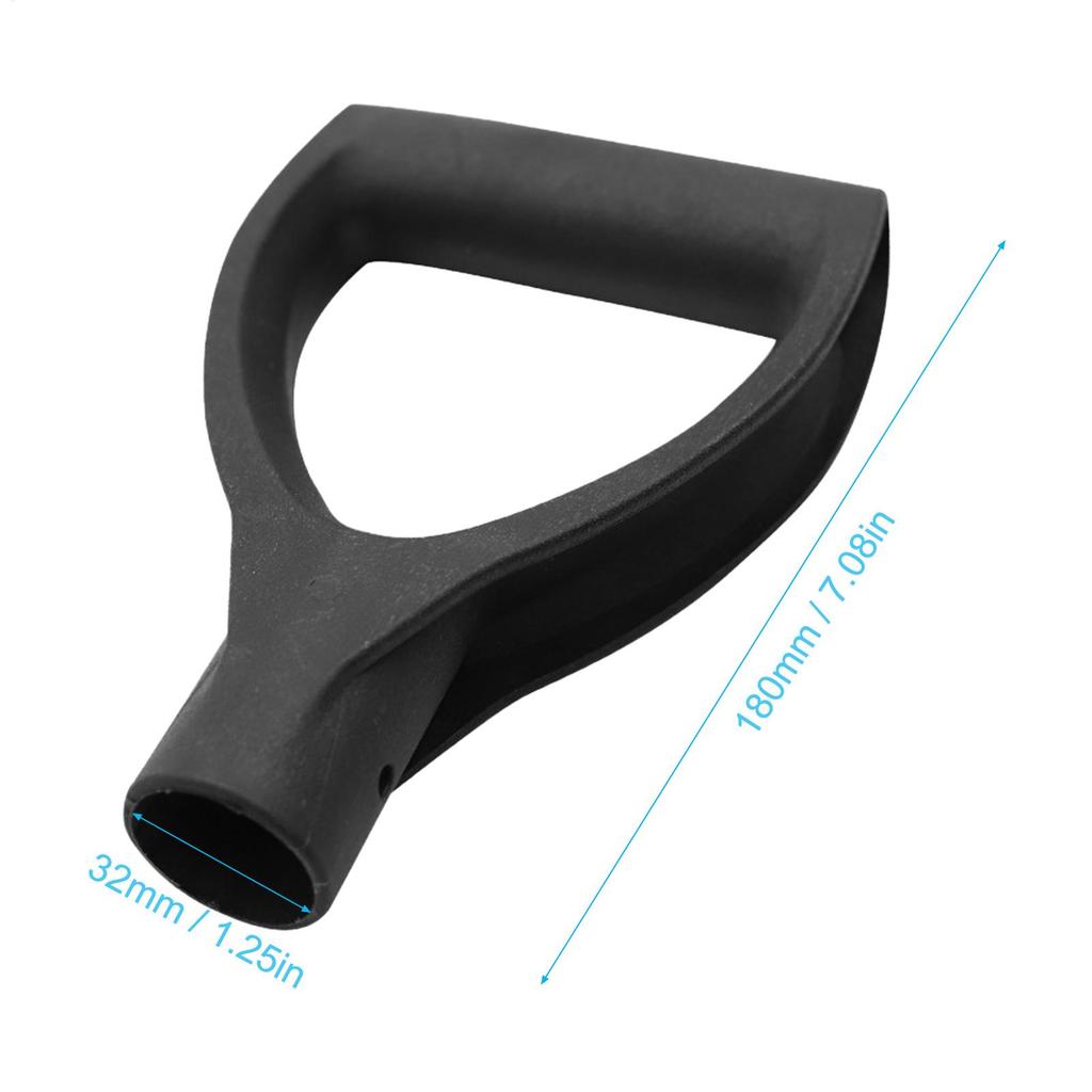Garden Shovel Handle D Shaped Scoop Handle Portable Replacement Snow Shovel D Grip Handle for Digging Raking Tools