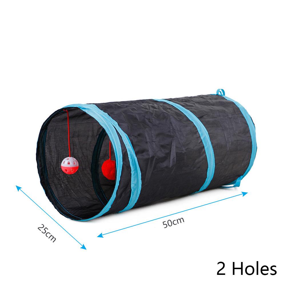 2-5-way Collapsible Cat Tunnel Tube Indoor Kitten Tunnel Toy Pet Self-entertainment Toy Puppy Peek Hole Rabbit Hamster Toys
