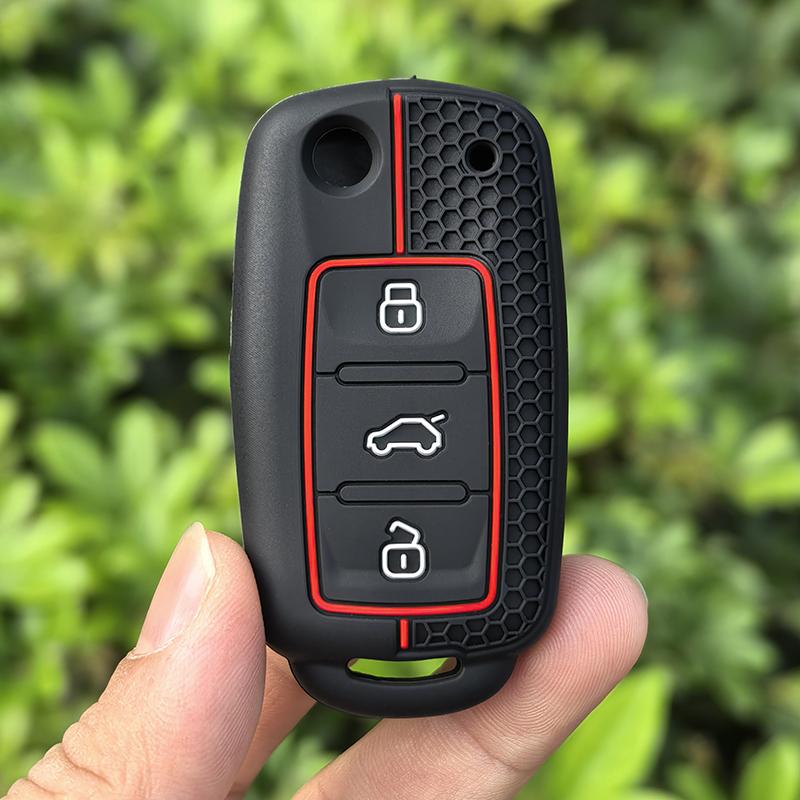 

Silicone Keychain key cover For Volkswagen Polo Tiguan Passat B5 B6 B7 Golf 4 5 6 MK6 Jetta Lavida Skoda Octavia Seat Leon Altea