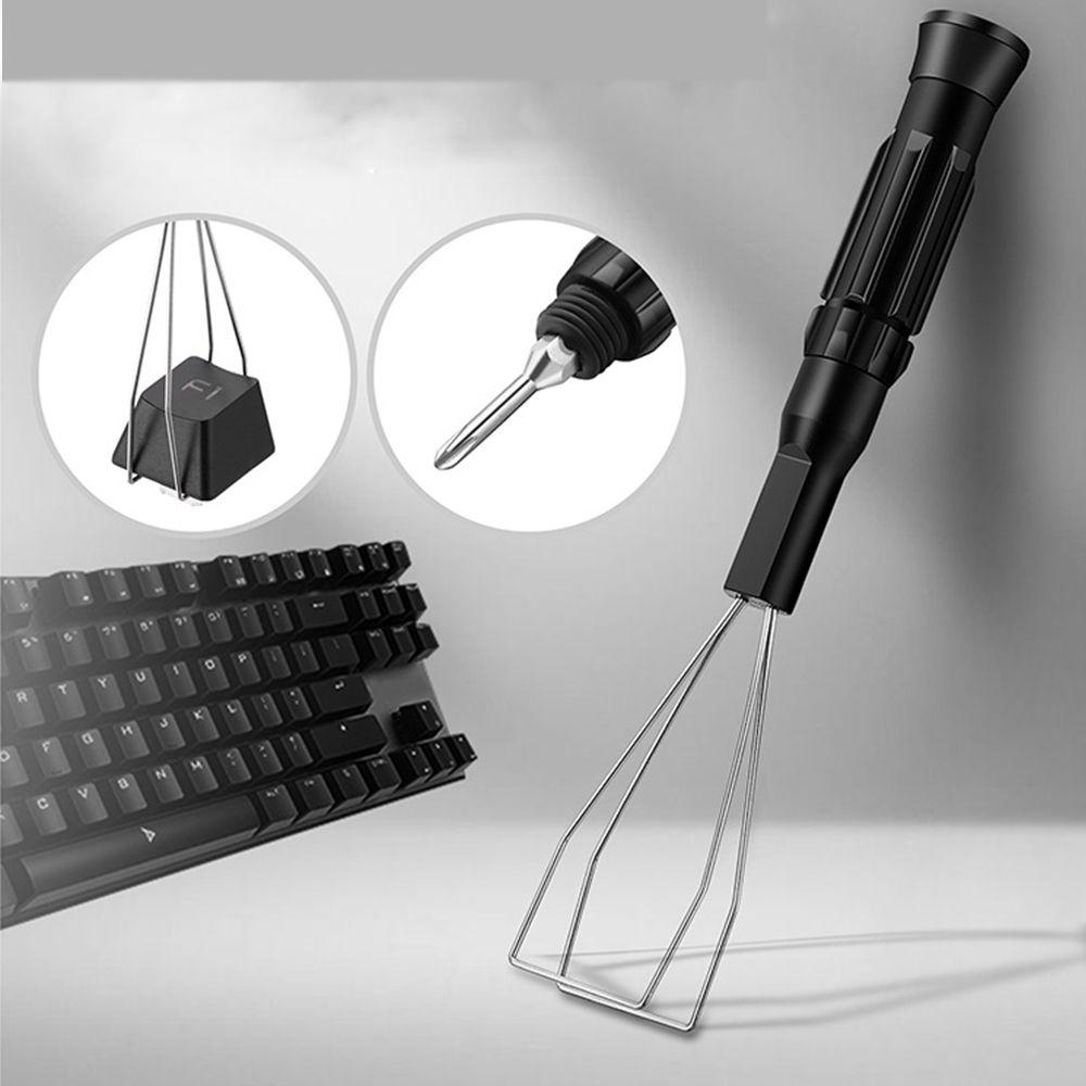 

Простой механический инструмент для снятия клавиатуры с проводом, инструмент для очистки, съемник кнопок, отвертка с двойной головкой