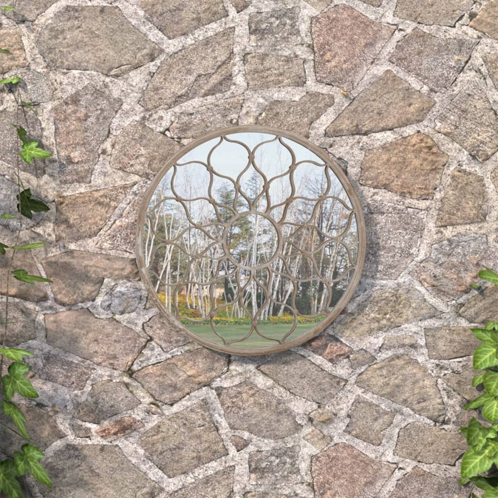 Vidaxl Gartenleuchte, Sandfarbe, 60X3 Cm, Runder Eisenrahmen