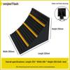 Large Portable Anti-Roll Wheel Chock for Trucks and Cars