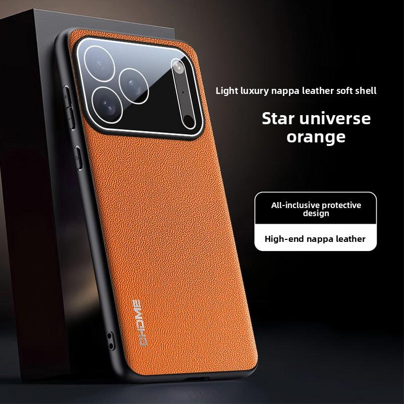 Silicone Leather Phone Case for IPhone 17 Air 16 15 Plus 14 13 11 Pro Max Camera Protection Shell Shockproof Back Cover