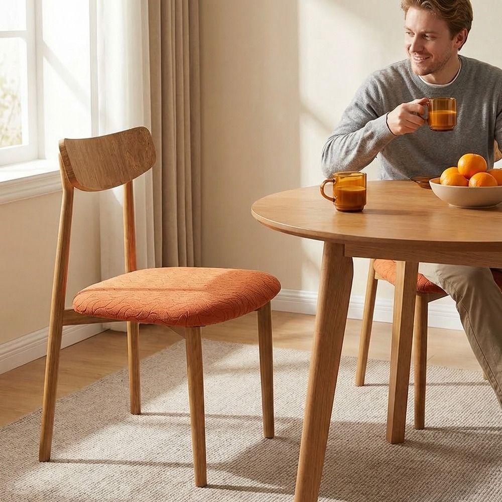 Jacquard Stretch Dining Chair Cover Washable Chair Slipcovers Chair Cushion Cover  Living Room