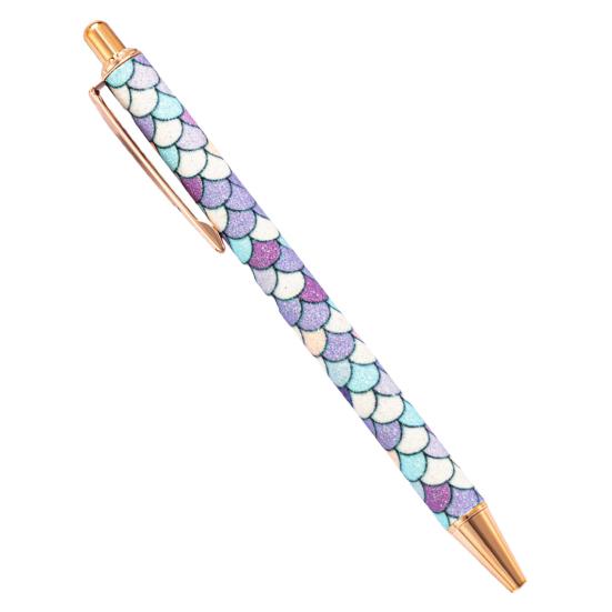 1,0mm kuličkové pero lis Typ hladkého psaní psaní třpytivé skořepiny kancelářské podepisovací pero pro studenty