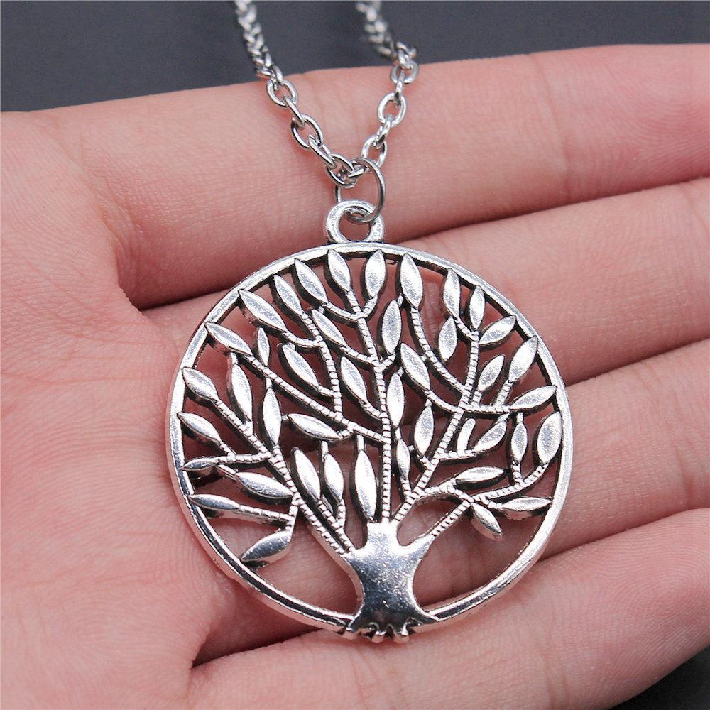 45cm Oder 70cm Lange Kette Halskette Lebensbaum Hochzeitsschmuck Zubehör QN079