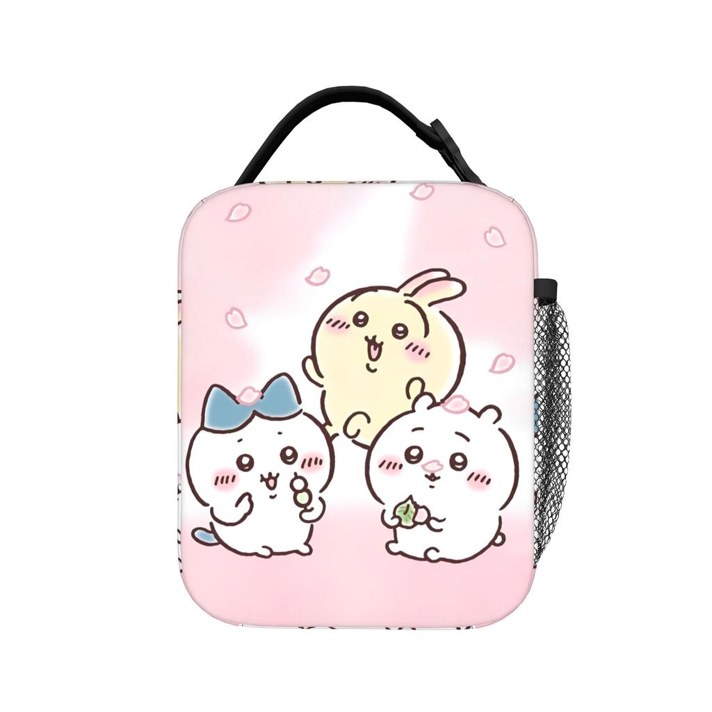 Cute Cartoon Manga Chiikawas Insulated Lunch Bags Leakproof Reusable Cooler Bag Tote Lunch Box Office Picnic Men Women