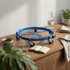 Drum Dolly with Brake Corrosion-Resistant Steel Barrel Dolly with Wheels Barrel Cart with Brake Anti-Rust Sturdy for Warehouse