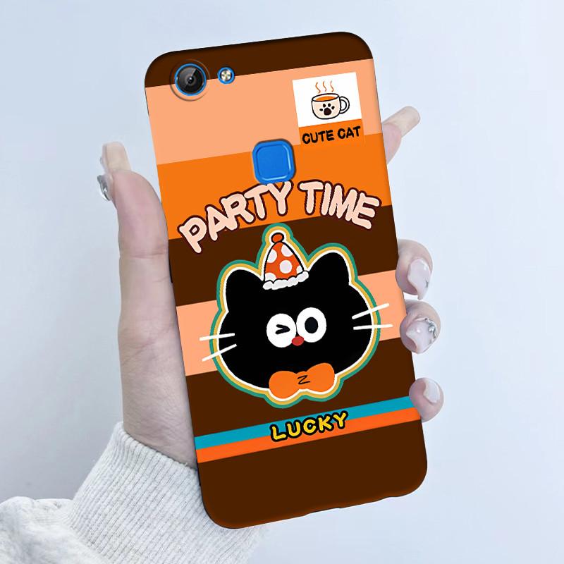 For Vivo V7 V7+ Plus Y79A Y75 Y73 Y79 1716 1718 Phone Case Cute Astronaut Panda Flowers Candy Soft Silicone TPU phone Case Cover