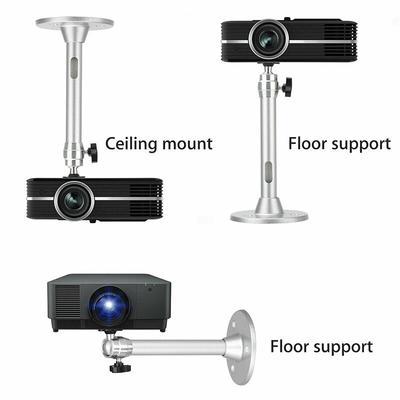 Portable Projector Bracket  360° Rotatable Ceiling Wall Mount Beamer Holder Aluminium Compatable for HY300 HY320 Beam Projector