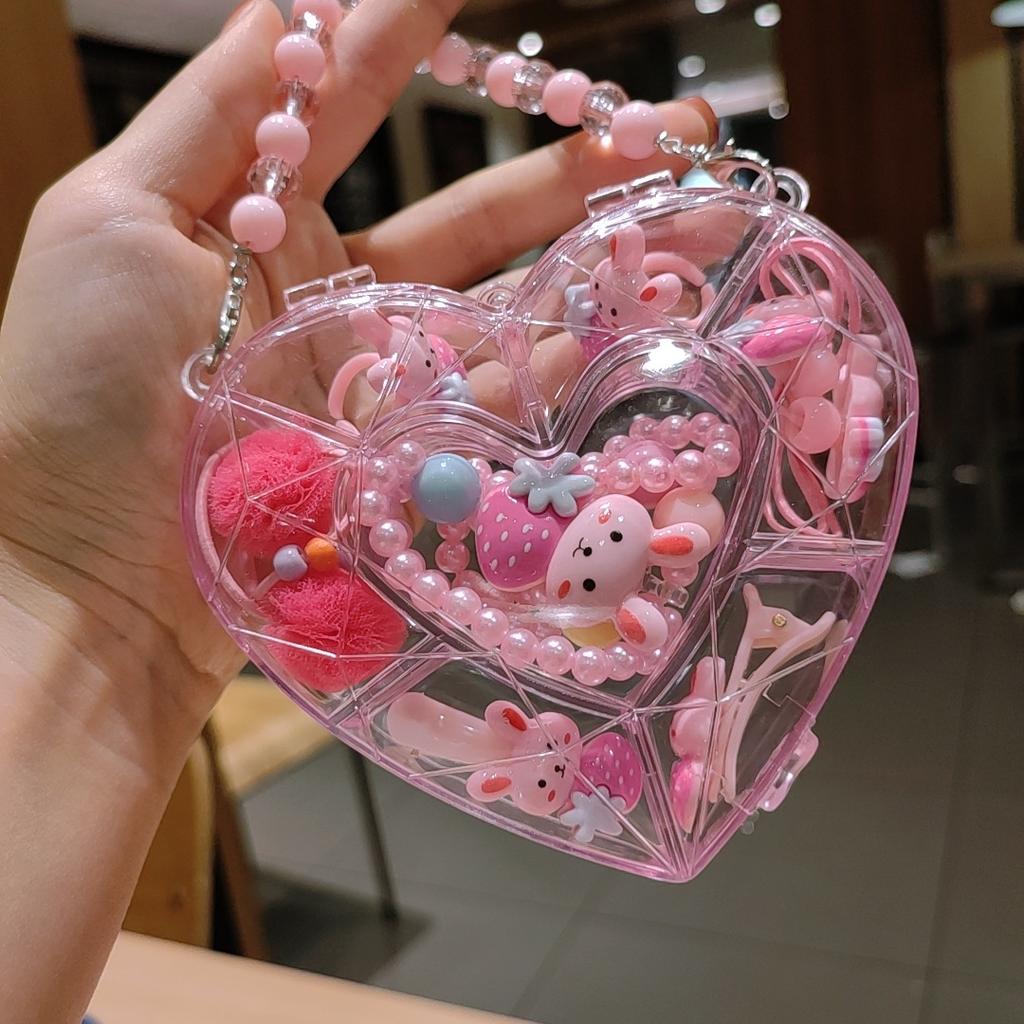 Children's Jewelry, Baby Cartoon Cute Fruit Pendant Bracelet Set, Birthday Gift Box