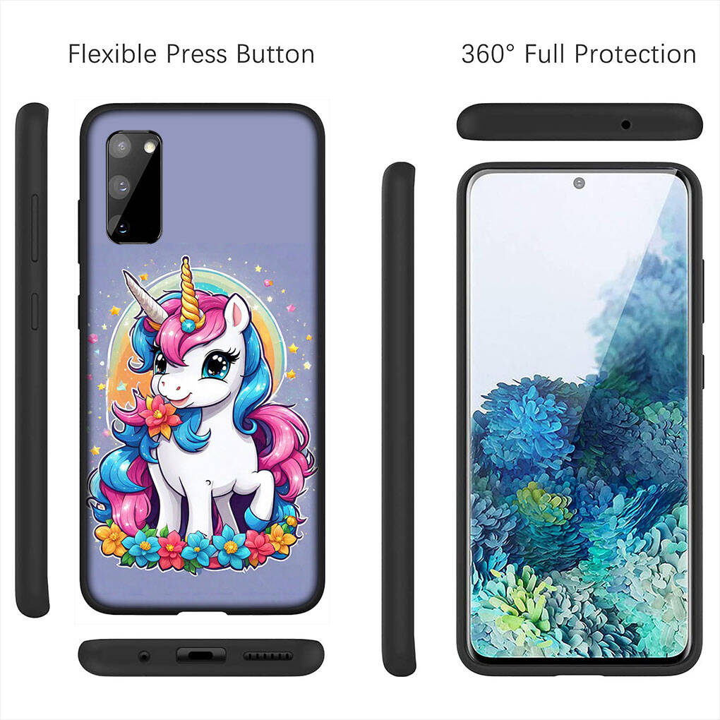 Cover for iPhone 17 16 15 Xiaomi Poco Redmi Note 14 13 12 11 Pro Max 9 16e Samsung Galaxy S25 S24 S23 OPPO Huawei Unicorn Horse Comics Phone Case