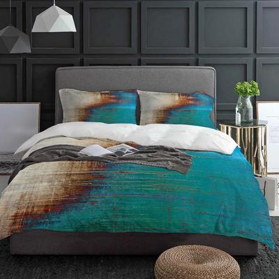 Vintage Style Green Beige Art Bedding Set 3pcs Duvet Cover Pillowcase Kids Adult Quilt Cover Double Bed Set Home Textile