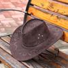 Hot Sale Suede Men Lady West Fancy Dress Cowboy Hat Unisex Cap Polyester