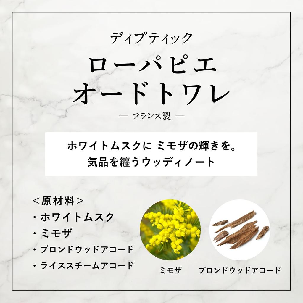 Diptyque Eau De Toilette with Shopping Bag (L'Eau Pappier 50ml) (L'Eau Pappier 50ml)