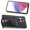 For Xiaomi Redmi Turbo 4 Pro 5G Case Card Holder Carbon Fiber Texture Leather Coated TPU Phone Cover
