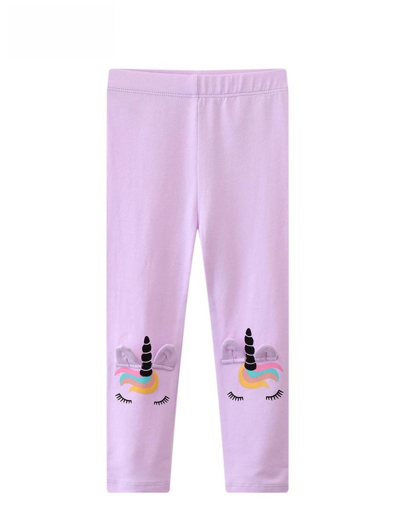 "2023 Autumn Girls' Knitted Elastic Outerwear Leggings - European and American Style"