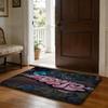 Band KKatseye Floor Mat Soft Flannel Absorbent Mat Non-Slip Rug Home Bedroom Bathroom