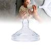 Food Grade Silicone Baby Bottle Nipple Wide Neck Clear Medium