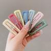 10pcs Fashion for Girls Morandi Color Arc Geometric Hair accessories for Girls Hair Clips Simple sweet Wave hair clips for women