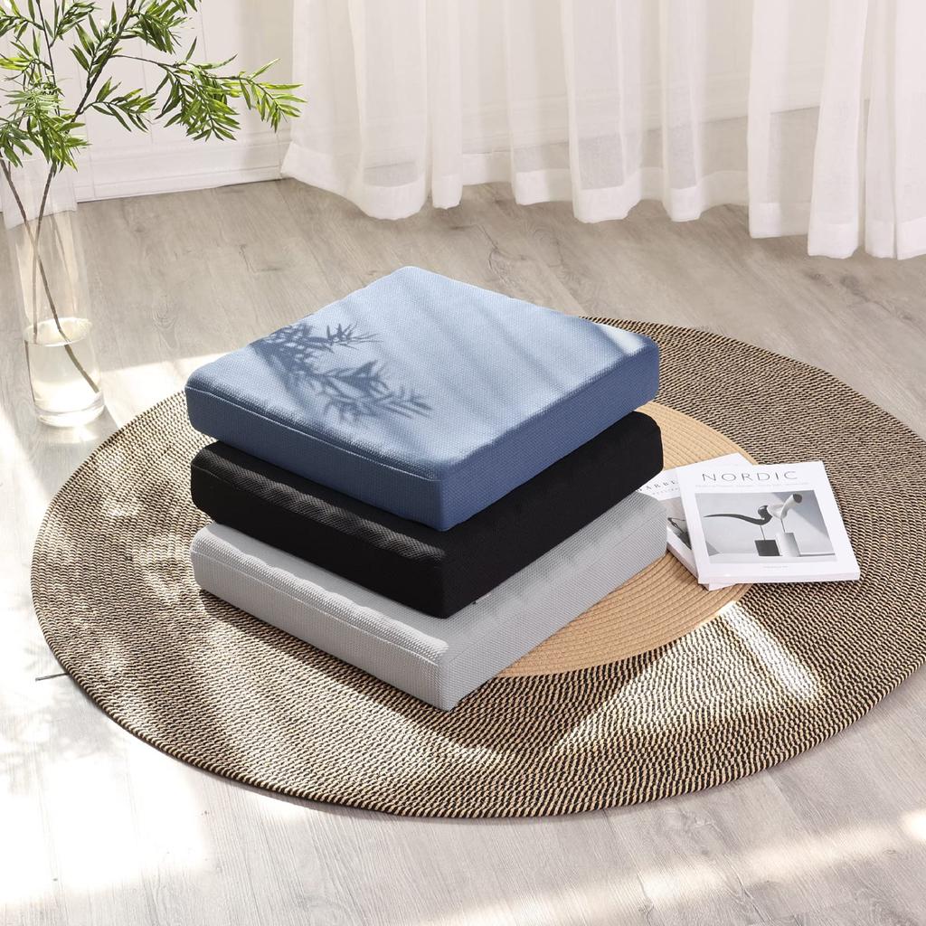 HAVARGO Zabuton High Chair Will Not Hurt Your Zabuton Floor Width 41cm Thickness Cushion, Thick, Ventilated, Resilience, Cushion, Butt, Cushion, 7.5cm