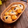 Aufbewahrungsbehälter aus Rattan Handarbeit Obstkorb Snack-Aufbewahrungskorb für Zuhause Outdoor-Picknick