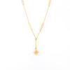 INS New Eight-Pointed Star Pendant Rhinestone Women's Necklace, Luxury Design, Titanium Steel Clavicle Chain.