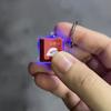 ABS Fingertip Button Keychain LED Keyboard Button Decompression Toys  Fun Gifts