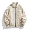 Unisex American Style Lapel Leather Jacket for Autumn/Winter