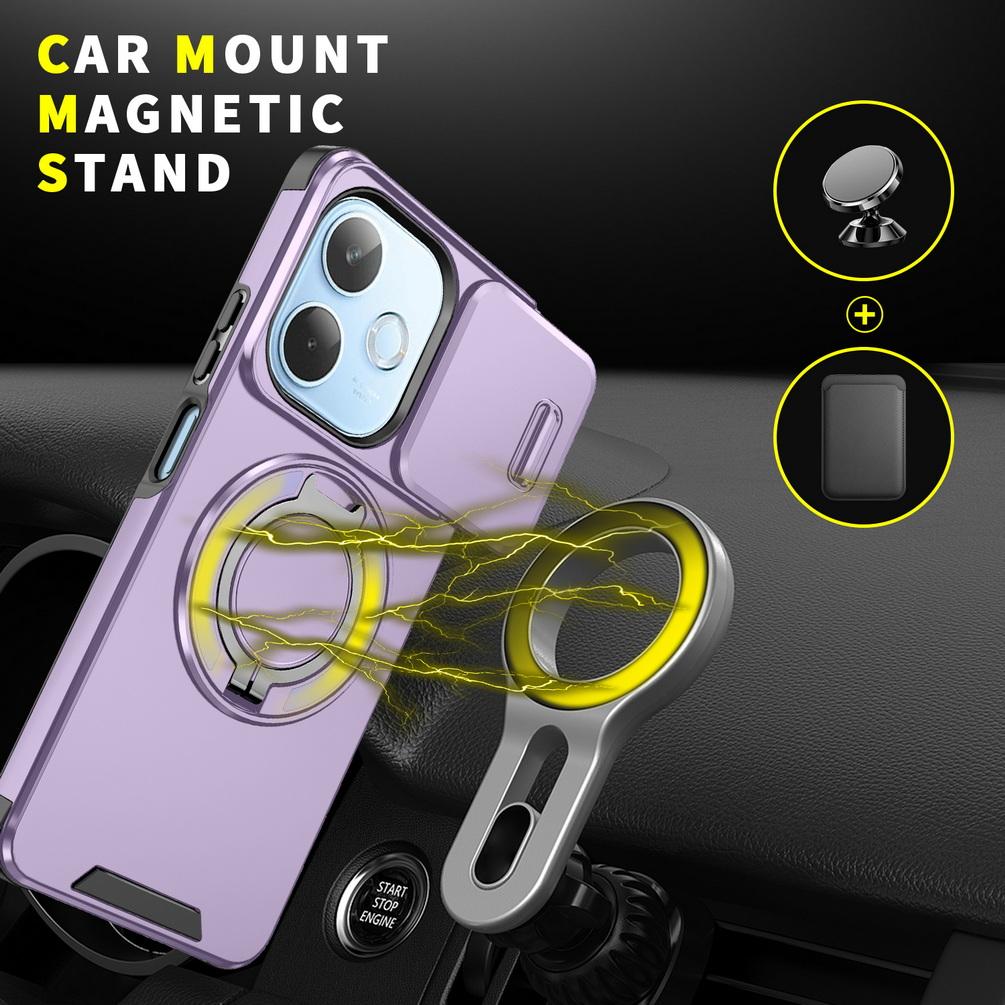 Sliding Camera Protects Phone Case for OPPO A5 Pro A3x A3 A40 A60 OPPO Reno 13F Reno 13 Pro Reno13 Metal Bracket Rugged Cover