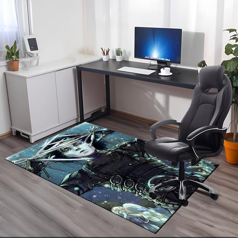 Halloween horror Printed Carpet, for Office Chair Living Room Bedroom Kitchen Room Decor Gifts.