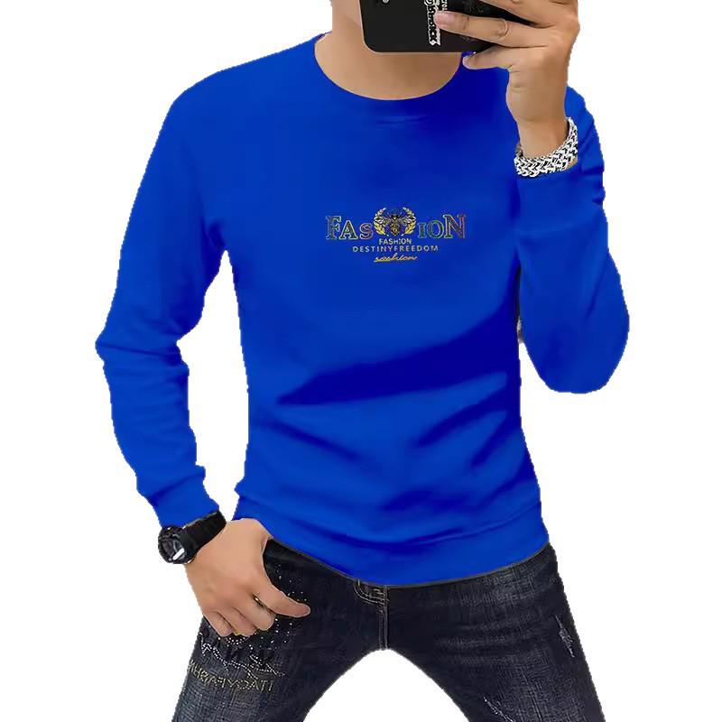 Men's 3D Little Bee Fleece-Lined Crew Neck Sweatshirt - Long Sleeve, Thickened for Autumn/Winter