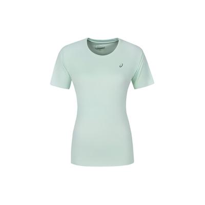 Round Neck Breathable Comfort Casual Sports Short Sleeve T-Shirt Women Tops Mint-Green 2012D024-300