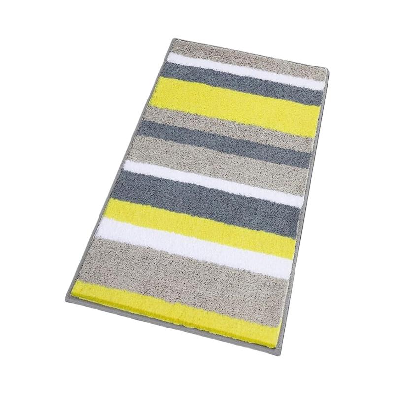 Plushes Flockeds NonSkid Bath Mats Fast Drying Water Absorbent Bathroom Carpet for Shower Floor
