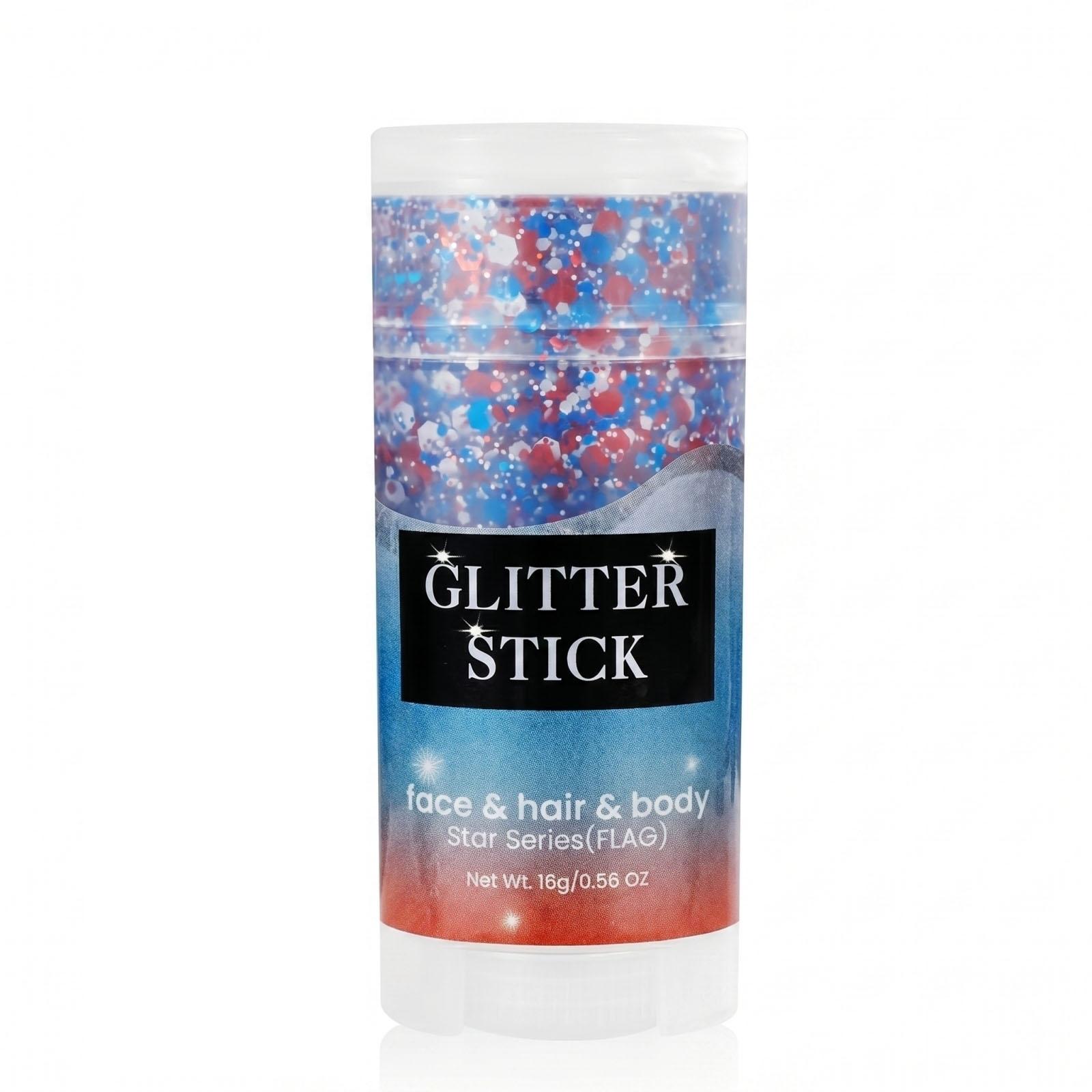 

Glitter Stick Face Hair Body Glitter Gel for Stage Makeup Easy to Apply and Remove Safe for Skin Non-Toxic Cosmetic Glitter Gel Stick One Size синій