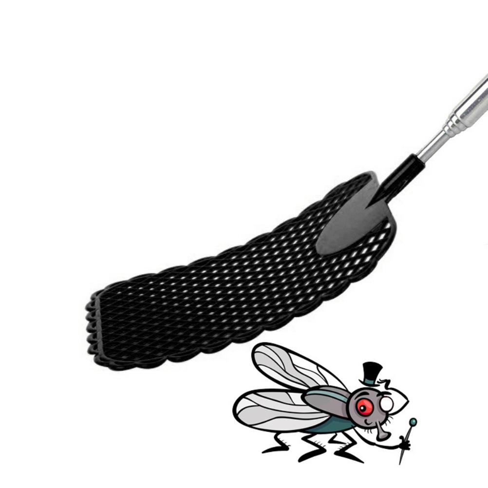 4 Pcs Plastic Telescopic Extendable Fly Swatter Stainless Steel Telescopic Rod Flapper Mosquito Bug