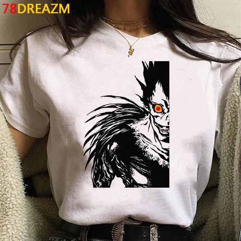 

Футболка «Тетрадь смерти», одежда, женские повседневные футболки с графическим принтом в стиле гранж, женская эстетическая футболка, футболка унисекс