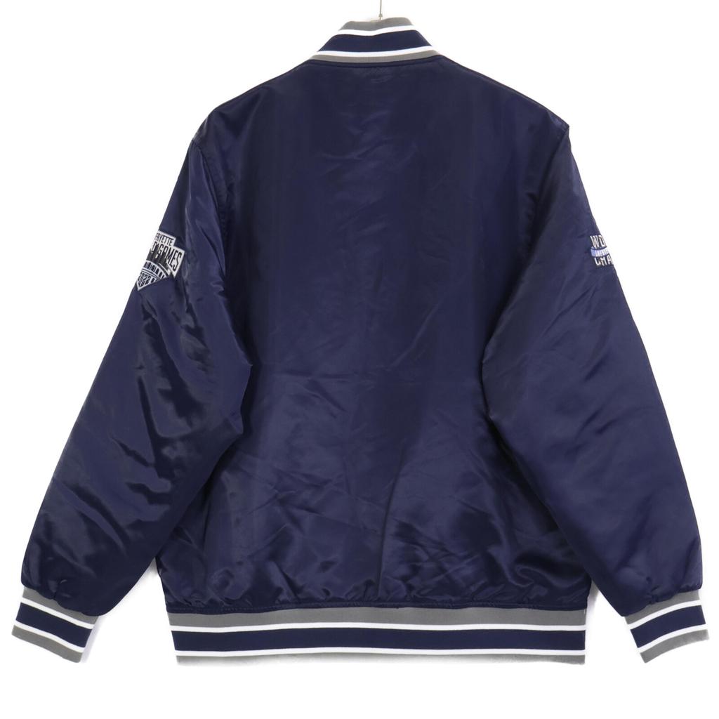 LFYT [New] LA221008 WORLD CHAMPS SATIN VARSITY JACKET Stadium Jacket M NavyUsed