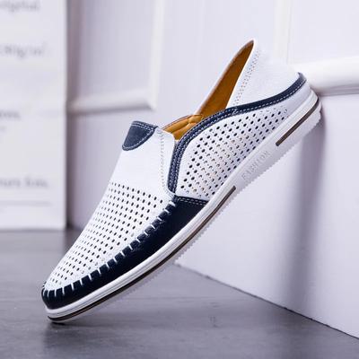 Chaussures Décontractées Pour Hommes Cuir Véritable Mâle Blanc Tênis Fait Main Mocassins Homme Chaussures Respirantes Sapato Social Masculino