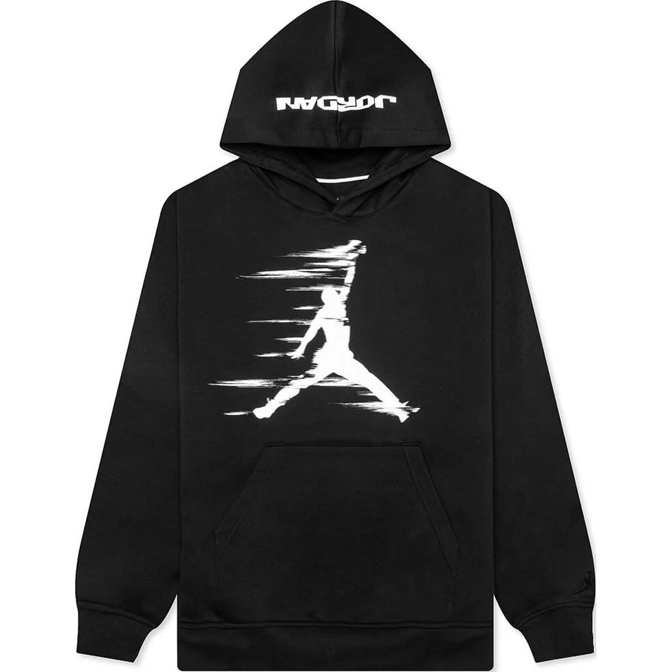 Jordan Logo Printed Pattern Hoodie Men hoodies Black FV7227-010