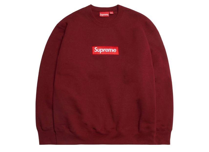 Supreme Box Logo Crewneck Cardinal (22FW)