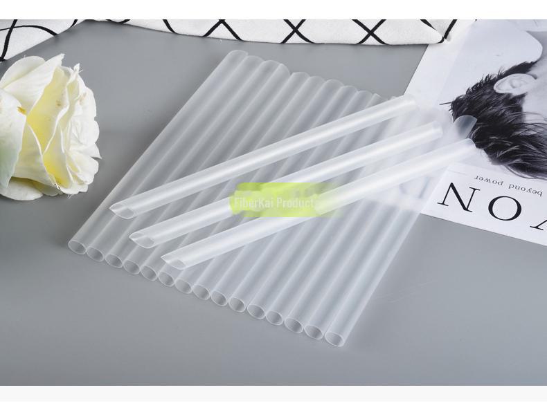 Disposable Transparent Thick PLA Pearl Milk Tea Straws with Independent Packaging