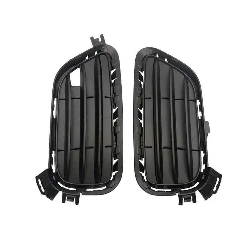 For BMW X3 2015 2016 2017 Front Bumper Mesh Fog Light Grill Grille Cover Replace Frame Car Accessories 51117338513 /51117338514
