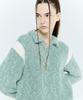 LARTIGENT L6 Colorblock Half Zip Knit(Mint)