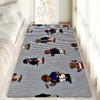 Cute Teddy Bear Happy Floor Mat Bathroom Mat Kids Room Bedroom Decoration Balcony Anti-Slip Doormat Living Room Welcome Rug INS
